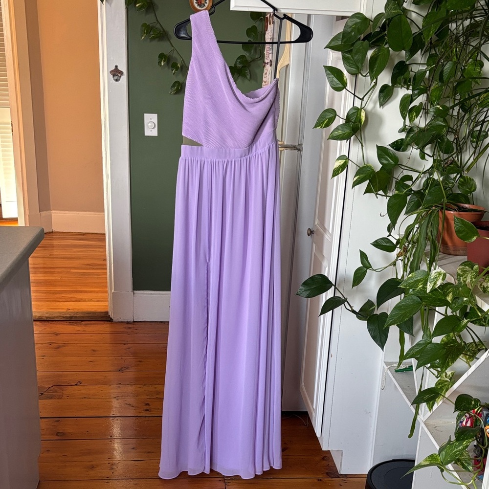 NBD Lilac One-Shoulder Gown